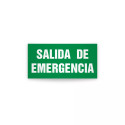 Rotulo de ruta de evacuacion - Salida de emergencia|Cod. EV-970 Señalización Seguridad Industrial
