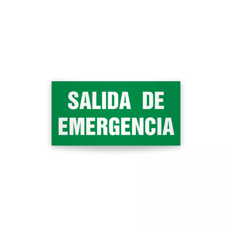 Rotulo de ruta de evacuacion - Salida de emergencia|Cod. EV-970 Señalización Seguridad Industrial