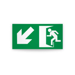 Rotulo de ruta de evacuacion -  | Cod.EV-974. Señalización Seguridad Industrial