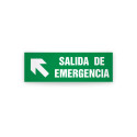 Rotulo de ruta de evacuacion - Salida de emergencia| Cod. EV-982. Señalización Seguridad Industrial