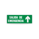 Rotulo de ruta de evacuacion  - Salida de emergencia flecha arriba| Cod. EV-986 Señalización Seguridad Industrial