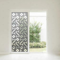 Sandblast aplicado en vidrio con decoración personalizada.