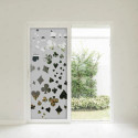 Sandblast aplicado en vidrio con decoración personalizada.