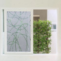 Sandblast aplicado en vidrio con decoración personalizada.