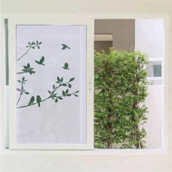 ▶︎ Sandblast Decorativo para Ventana - Rama con Aves