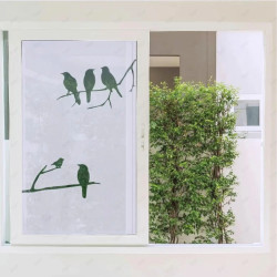 ▶︎ Sandblast Decorativo para Ventana - Pájaros