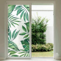 Sandblast impreso aplicado en vidrio con decoración personalizada.