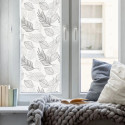Sandblast impreso aplicado en vidrio con decoración personalizada.