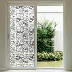 Sandblast impreso aplicado en vidrio con decoración personalizada.