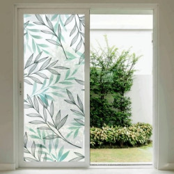 Sandblast impreso aplicado en vidrio con decoración personalizada.
