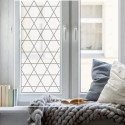 ▶︎ Sandblast Decorativo Impreso para Ventana - Patrón Rombos y Lineas