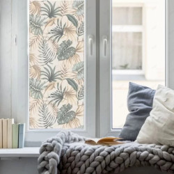Sandblast impreso aplicado en vidrio con decoración personalizada.