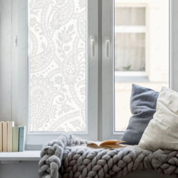 ▶︎ Sandblast Decorativo Impreso para Ventana - Hojas mandala