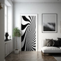 Vinil impreso aplicado en madera con decoración personalizada.