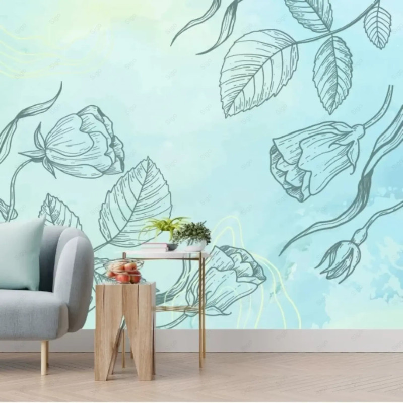 Vinil impreso aplicado en paredes con decoración personalizada.