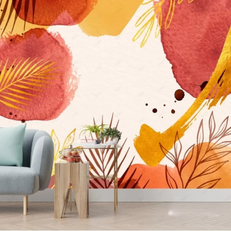 Vinil impreso aplicado en paredes con decoración personalizada.