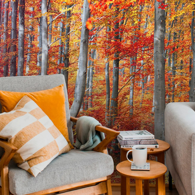 Vinil impreso aplicado en paredes con decoración personalizada.