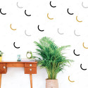 vinil impreso y troquelado aplicado en pared con decoración personalizada.