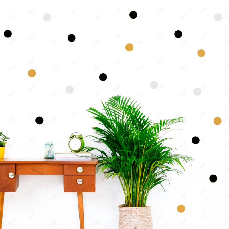 vinil impreso y troquelado aplicado en pared con decoración personalizada.