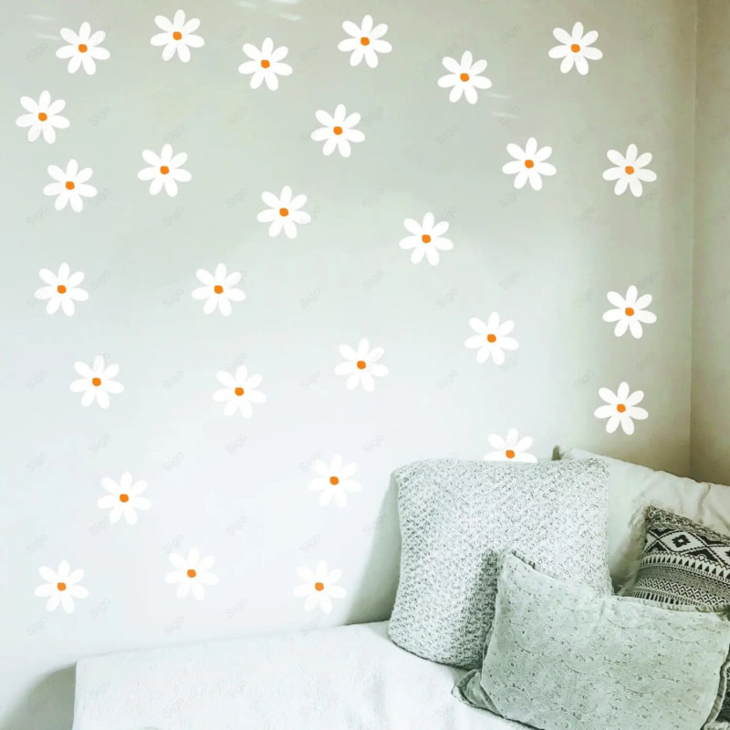 vinil impreso y troquelado aplicado en pared con decoración personalizada.