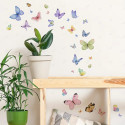 vinil impreso y troquelado aplicado en pared con decoración personalizada.