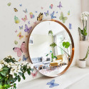 vinil impreso y troquelado aplicado en pared con decoración personalizada.