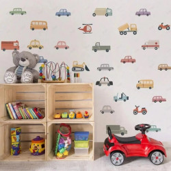 vinil impreso y troquelado aplicado en pared con decoración personalizada.