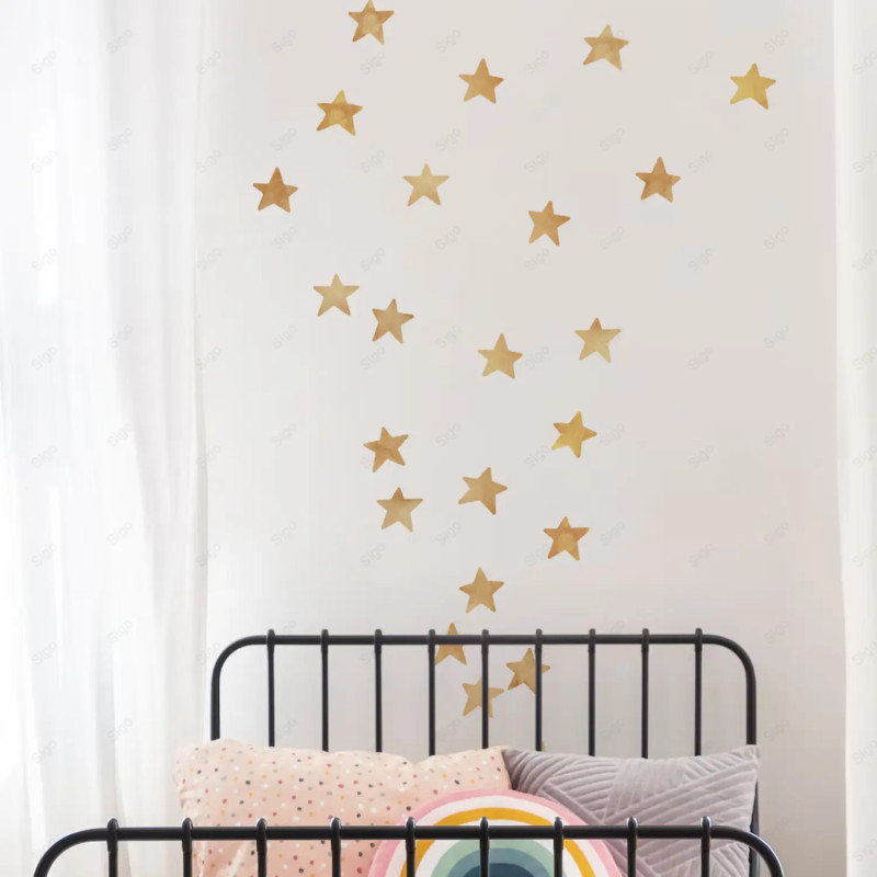 vinil impreso y troquelado aplicado en pared con decoración personalizada.