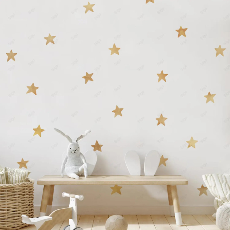 vinil impreso y troquelado aplicado en pared con decoración personalizada.