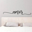 vinil impreso y troquelado aplicado en pared con decoración personalizada.