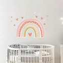 vinil impreso y troquelado aplicado en pared con decoración personalizada.
