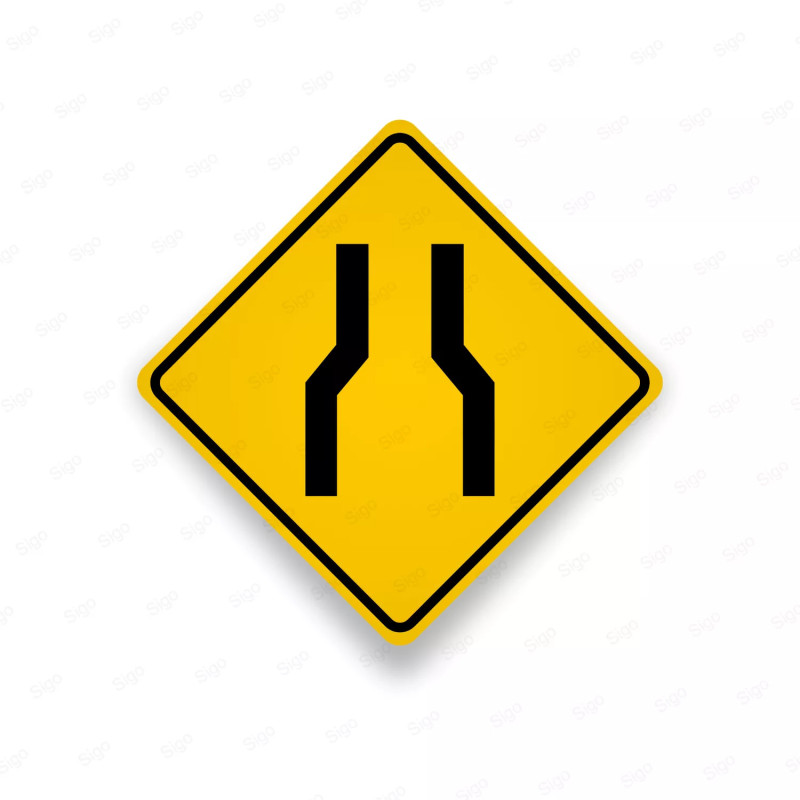 ‣ Rótulo Vial: Estrechamiento Simétrico... | SIGO