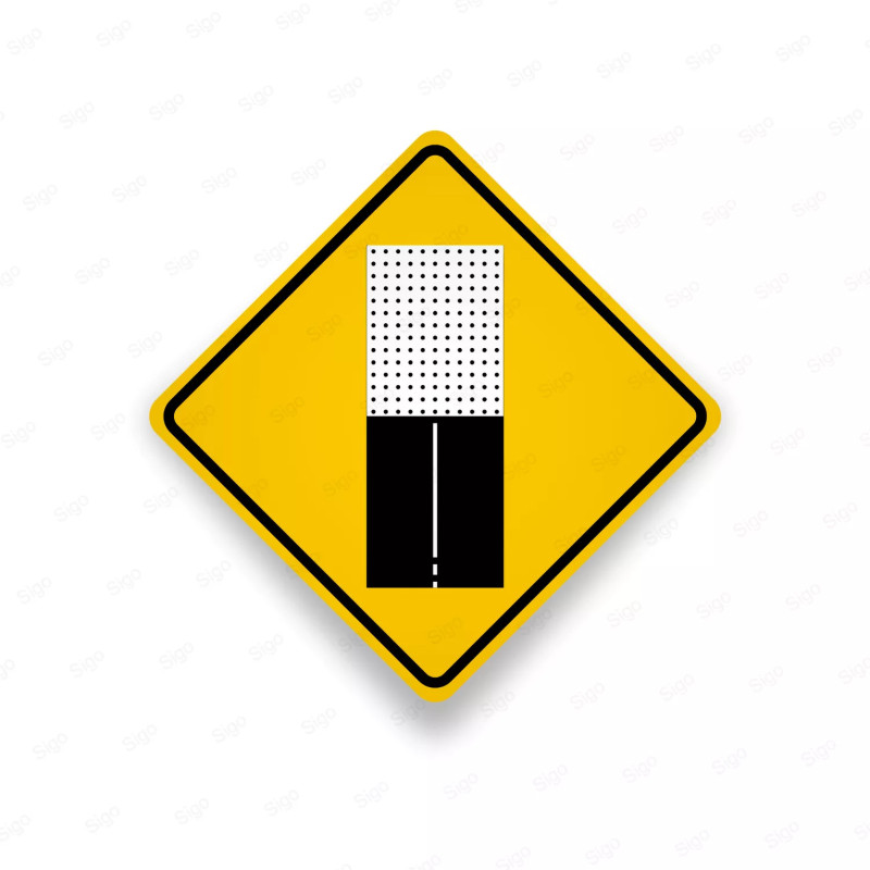 ‣ Rótulo Vial Advertencia - Pavimento | SIGO