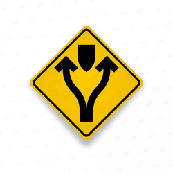 ‣ Rótulo Vial Advertencia: Vialidad Dividida... | SIGO