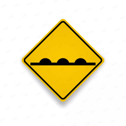 ‣ Rótulo Vial Advertencia - Precaución Tumulos | Tumulos - 01 | Sigo