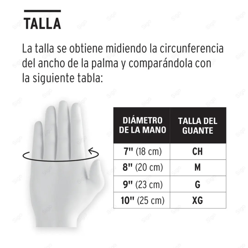 Guantes de Poliéster Recubiertos de Látex, M, Truper, Protección de Manos