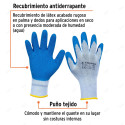 Guantes de Poliéster Recubiertos de Látex, G, Truper, Protección de Manos