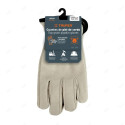 Guantes de Piel de Cerdo con Puño Elástico, Tipo Operador, Truper, Protección de Manos