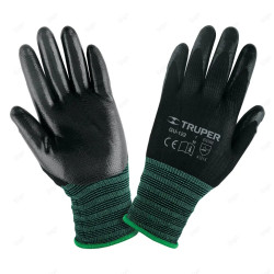 Guantes de Nylon Recubiertos de Nitrilo, M, Truper, Protección de Manos