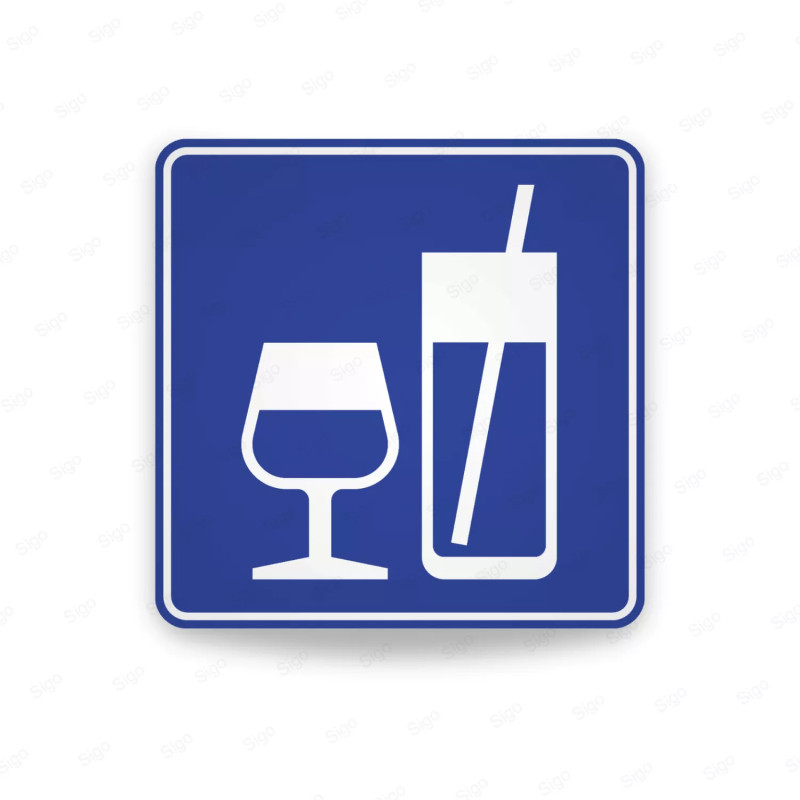 ‣ Rótulo Vial Turístico - Bar | Guía Segura | SIGO