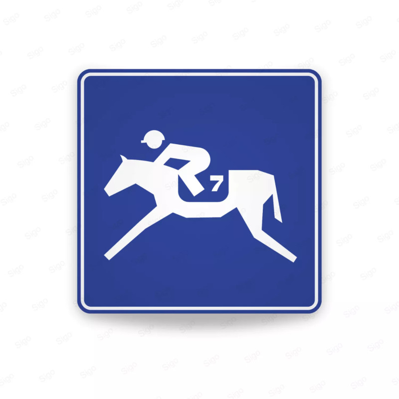 Rótulo Vial Turistico - Hípodromo | Cod. SIT-34