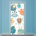 ‣ Vinil Adhesivo para Puertas - Monstruos Div... | SIGO
