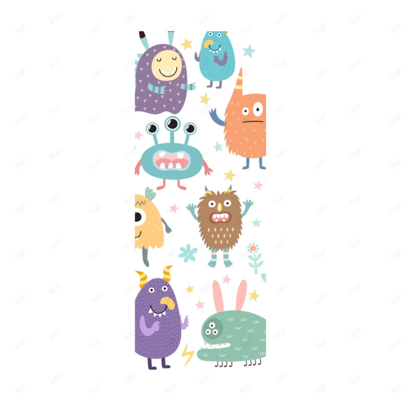 ‣ Vinil Adhesivo para Puertas - Monstruos Div... | SIGO