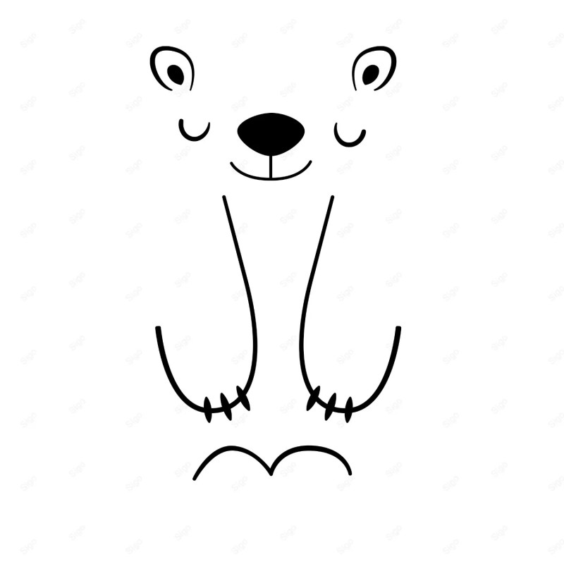 ‣ Vinil Adhesivo Decorado para Puertas - Oso... | SIGO