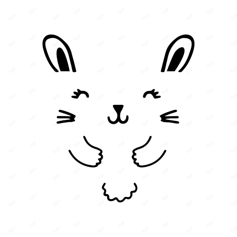 ‣ Vinil Adhesivo Decorado - Conejo | SIGO