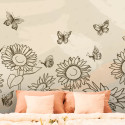 Vinil impreso aplicado en paredes con decoración personalizada.