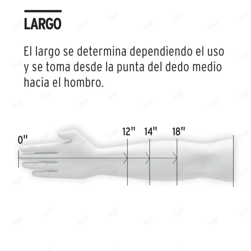 Guantes de Látex Industriales, G, Truper, Protección de Manos