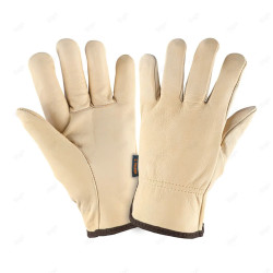 Guantes de Piel de Res Tipo Operador, Truper, Protección de Manos