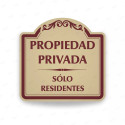 ‣ Rótulo Vial Residencial - Sólo Residentes... | SIGO