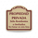 ‣ Rótulo Vial Residencial: Propiedad Privada... | SIGO
